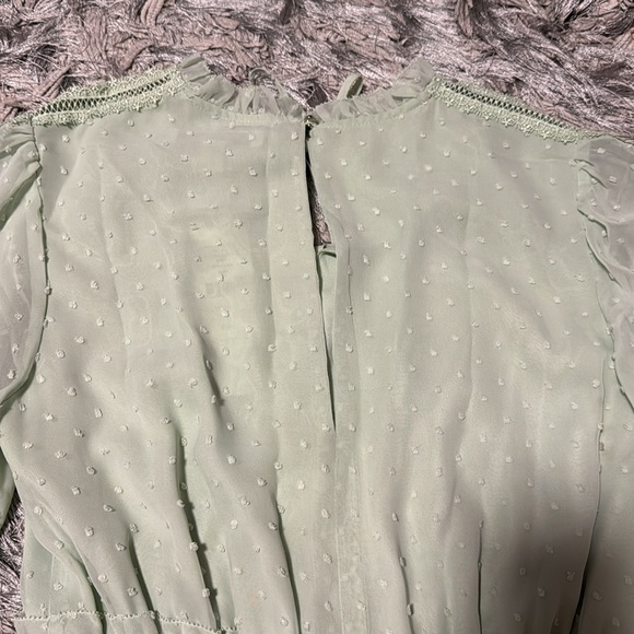 Sage Ever New long puff sleeve mini dress - Picture 6 of 6